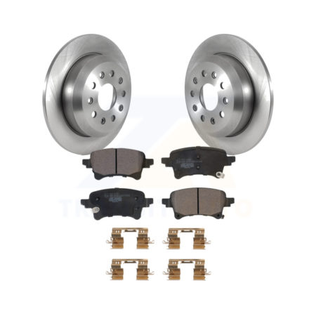 Rear Disc Brake Rotors And Ceramic Pads Kit For Jeep Wrangler K8T-104187