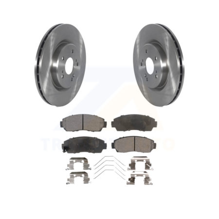 Front Disc Brake Rotors And Ceramic Pads Kit For 2019-2022 Acura RDX K8T-104217
