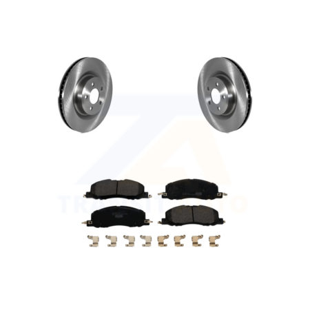 Front Disc Brake Rotors And Ceramic Pads Kit For 2020-2022 Ford Explorer Lincoln Aviator K8T-104220