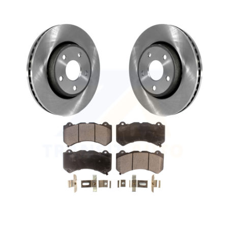 Front Brake Rotor Ceramic Pad Kit For Jeep Grand Cherokee With 330mm Diameter K8T-104335