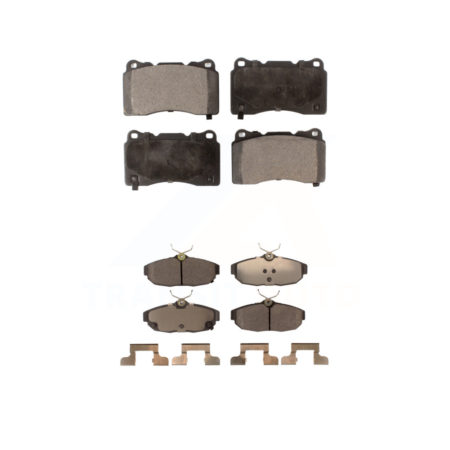 Front Rear Ceramic Brake Pads Kit For 2012 Ford Mustang Boss 302 Shelby GT500 KTC-100009