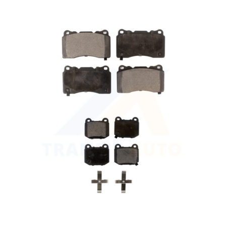 Front Rear Ceramic Brake Pads Kit For Subaru Impreza Mitsubishi Lancer WRX STI BRZ Toyota KTC-100012