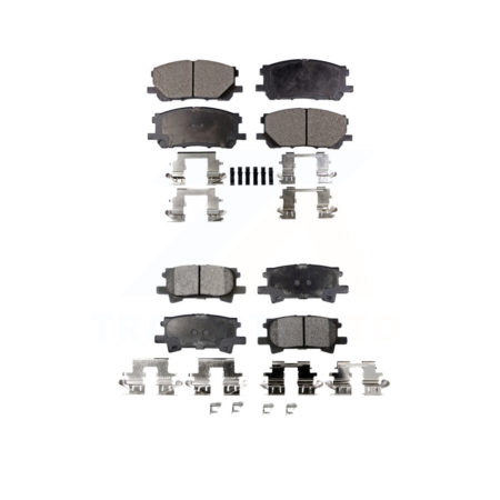 Front Rear Ceramic Brake Pads Kit For Lexus Toyota Highlander RX350 RX330 RX400h KTC-100014