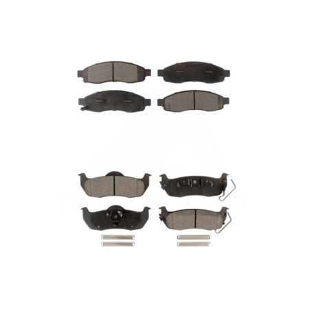 Front Rear Ceramic Brake Pads Kit For Nissan Titan Armada Pathfinder INFINITI QX56 TITAN KTC-100018