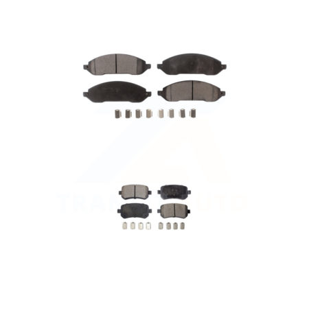 Front Rear Ceramic Brake Pads Kit For 2004-2007 Ford Freestar Mercury Monterey KTC-100021