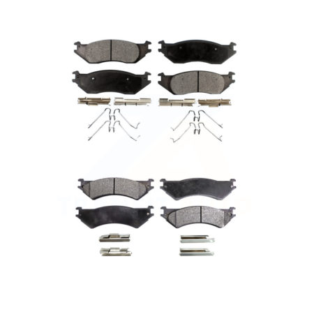 Front Rear Ceramic Brake Pads Kit For 2007 Ford E-150 From 10 17 06 KTC-100032