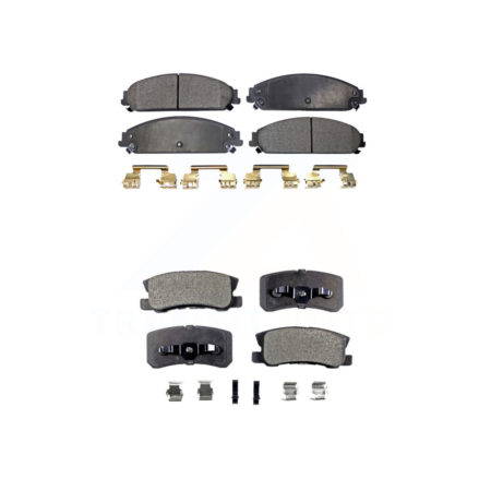 Front Rear Ceramic Brake Pads Kit For 2008-2009 Dodge Caliber SRT-4 KTC-100038