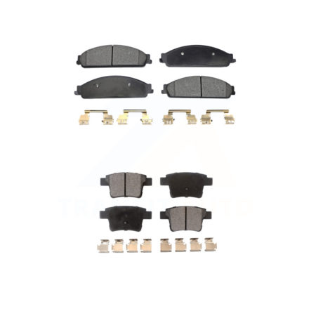 Front Rear Ceramic Brake Pad Kit For Ford Five Hundred Freestyle Taurus Mercury Montego X KTC-100046