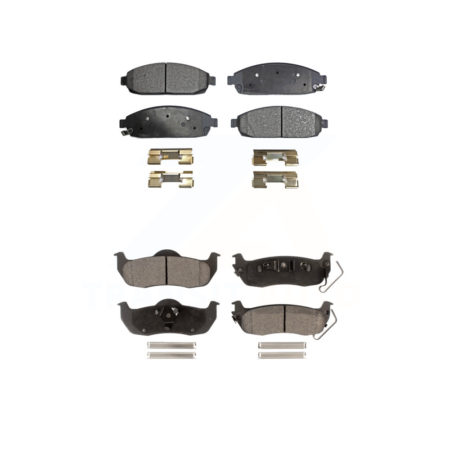 Front Rear Ceramic Brake Pads Kit For Jeep Grand Cherokee Commander KTC-100054