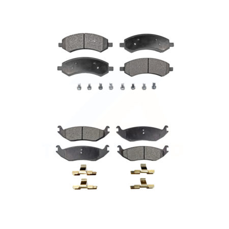 Front Rear Ceramic Brake Pads Kit For Ram 1500 Dodge Classic Durango Chrysler Aspen KTC-100056