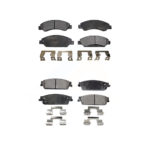 Front Rear Ceramic Brake Pads Kit For Chevrolet Tahoe GMC Suburban 1500 Yukon Cadillac XL KTC-100061