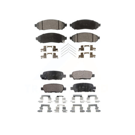 Front Rear Ceramic Brake Pads Kit For Nissan LEAF KTC-100064