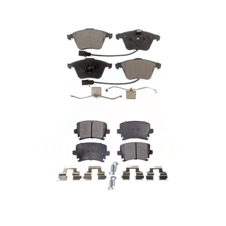 Front Rear Ceramic Brake Pads Kit For Volkswagen Audi Passat CC A4 Quattro A6 TT Golf R KTC-100071