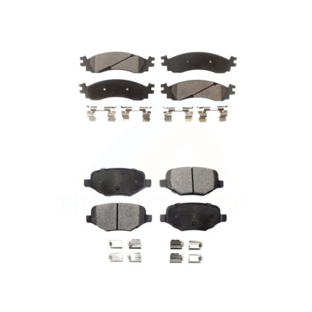 Front Rear Ceramic Brake Pads Kit For 2010-2012 Ford Taurus SHO KTC-100081