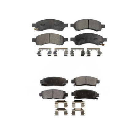 Front Rear Ceramic Brake Pad Kit For Chevrolet Trailblazer GMC Envoy EXT XL Buick Rainier KTC-100089