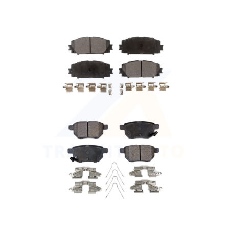 Front Rear Ceramic Brake Pads Kit For Toyota Prius Corolla Lexus CT200h Prime Plug-In KTC-100094