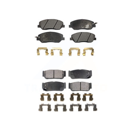 Front Rear Ceramic Brake Pads Kit For Kia Sedona Hyundai Entourage To 04/27/06 KTC-100100