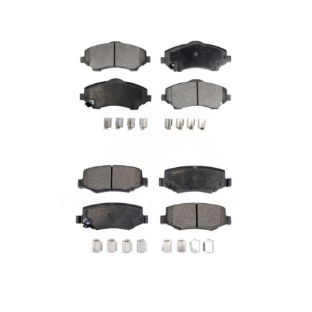 Front Rear Ceramic Brake Pads Kit For Jeep Wrangler Liberty Dodge Nitro JK KTC-100117