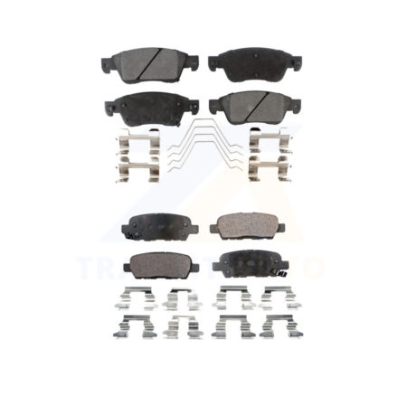 Front Rear Ceramic Brake Pads Kit For INFINITI G37 G35 Q60 KTC-100120