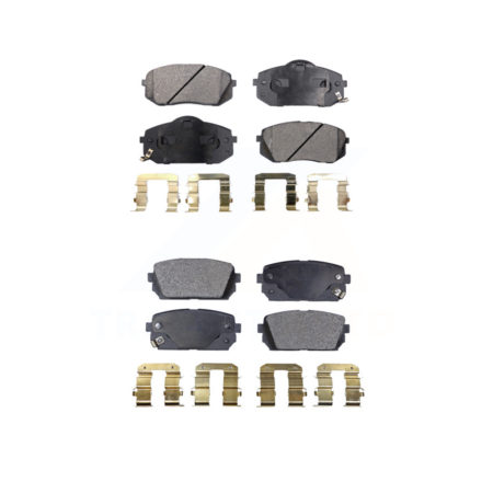 Front Rear Ceramic Brake Pads Kit For 2007-2012 Kia Rondo KTC-100126