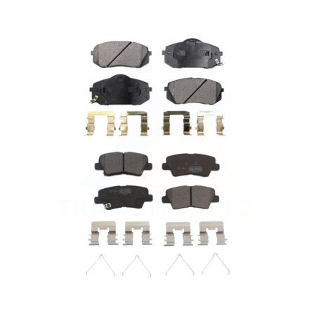 Front Rear Ceramic Brake Pads Kit For 2016 Kia Soul EV From Chassis VIN #160921 KTC-100128