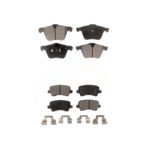 Front Rear Ceramic Brake Pads Kit For Volvo S60 XC70 S80 V60 Cross Country V70 KTC-100131