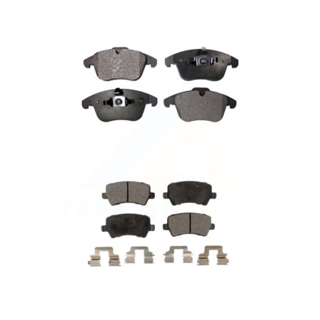 Front Rear Ceramic Brake Pads Kit For Volvo S60 XC70 Land Rover Range Evoque V60 S80 LR2 KTC-100133