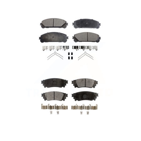 Front Rear Ceramic Brake Pads Kit For Lexus NX200t NX300 Toyota Camry NX300h Avalon KTC-100142