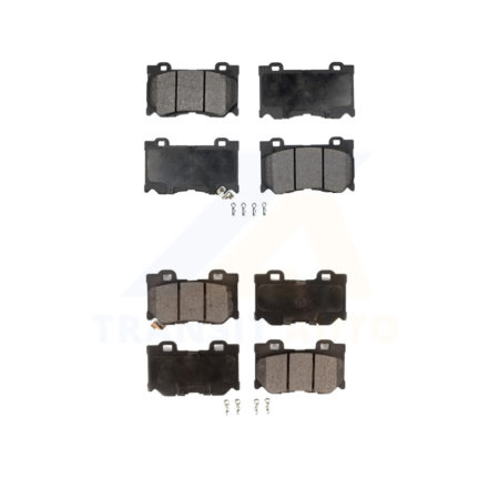 Front Rear Ceramic Brake Pad Kit For INFINITI G37 Q50 Q60 M37 Nissan 370Z Q70 Q70L QX70 Z KTC-100155