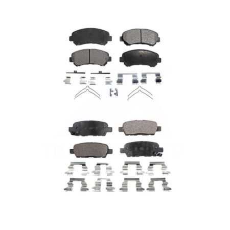 Front Rear Ceramic Brake Pads Kit For Nissan Rogue Maxima Sentra Select Juke KTC-100167