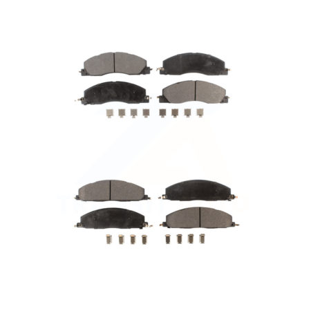 Front Rear Ceramic Brake Pads Kit For Ram 2500 3500 1500 Dodge KTC-100178