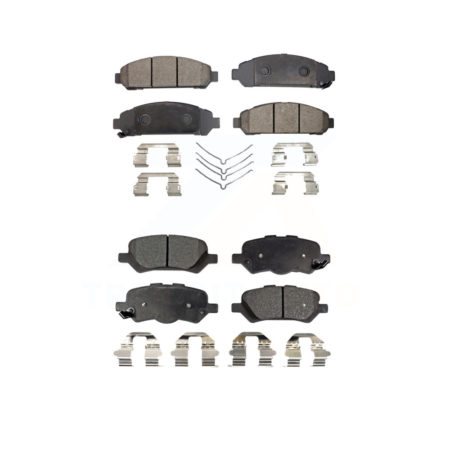 Front Rear Ceramic Brake Pads Kit For 2009-2016 Toyota Venza KTC-100179