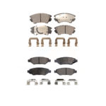 Front Rear Ceramic Brake Pads Kit For 2010-2015 Chevrolet Camaro LT LS KTC-100180