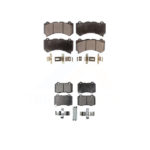 Front Rear Ceramic Brake Pads Kit For Jeep Grand Cherokee Dodge Charger Chevrolet Camaro KTC-100182