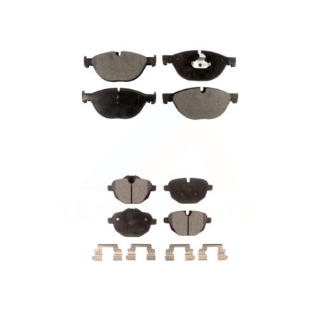 Front Rear Ceramic Brake Pads Kit For 2012-2013 BMW 528i xDrive With Performance Brakes KTC-100188