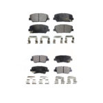 Front Rear Ceramic Brake Pads Kit For Kia Optima Hyundai Veloster Forte Koup KTC-100195