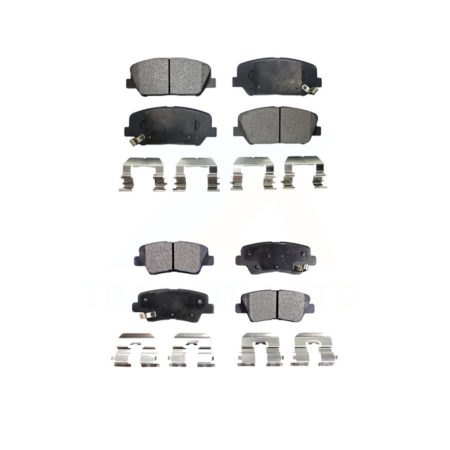 Front Rear Ceramic Brake Pads Kit For Kia Optima Hyundai Veloster Forte Koup KTC-100195