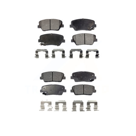Front Rear Ceramic Brake Pads Kit For Kia Sorento Hyundai Santa Fe Sport KTC-100204