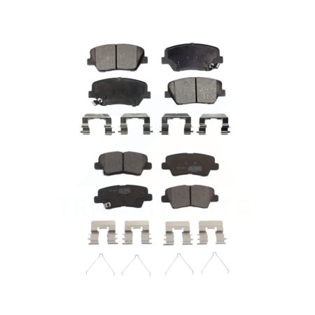 Front Rear Ceramic Brake Pads Kit For 2014-2017 Kia Rondo With Electric Parking KTC-100207