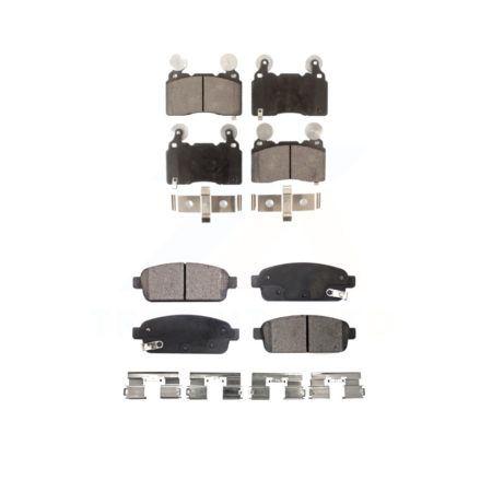 Front Rear Ceramic Brake Pads Kit For 2016 Cadillac ELR With Performance Brakes KTC-100218