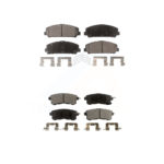 Front Rear Ceramic Brake Pads Kit For INFINITI Nissan Armada QX80 QX56 KTC-100230