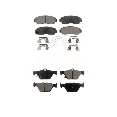 Front Rear Ceramic Brake Pads Kit For 2016-2019 Subaru Legacy 2.5L KTC-100233