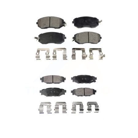 Front Rear Ceramic Brake Pads Kit For Subaru Forester Impreza Outback XV Crosstrek Legacy KTC-100237