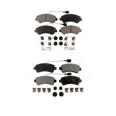 Front Rear Ceramic Brake Pads Kit For Ram ProMaster 1500 2500 3500 KTC-100241