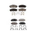 Front Rear Ceramic Brake Pads Kit For 2011-2017 Nissan Quest KTC-100245