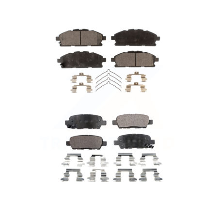 Front Rear Ceramic Brake Pads Kit For 2011-2017 Nissan Quest KTC-100245