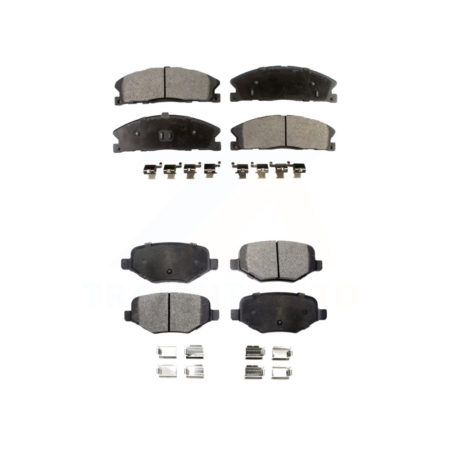Front Rear Ceramic Brake Pad Kit For Ford Explorer Police Interceptor Utility Lincoln MKS KTC-100262
