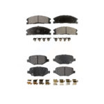 Front Rear Ceramic Brake Pads Kit For Ford Explorer Taurus Flex Police Interceptor Sedan KTC-100263