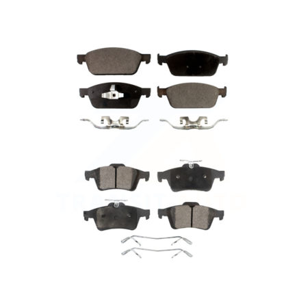 Front Rear Ceramic Brake Pads Kit For 2013-2018 Ford Focus ST KTC-100279