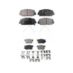 Front Rear Ceramic Brake Pads Kit For 2016-2022 Acura ILX KTC-100286